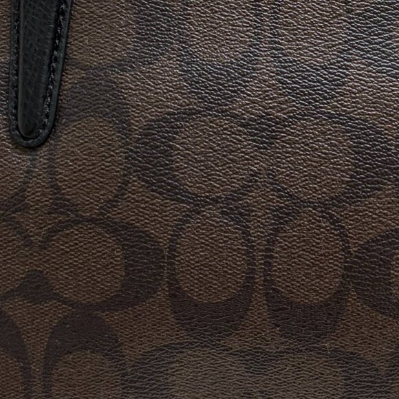 Classic Coach Mini Christie Handbag Brown/Black Logo Pattern F36718 - Picture 12 of 12